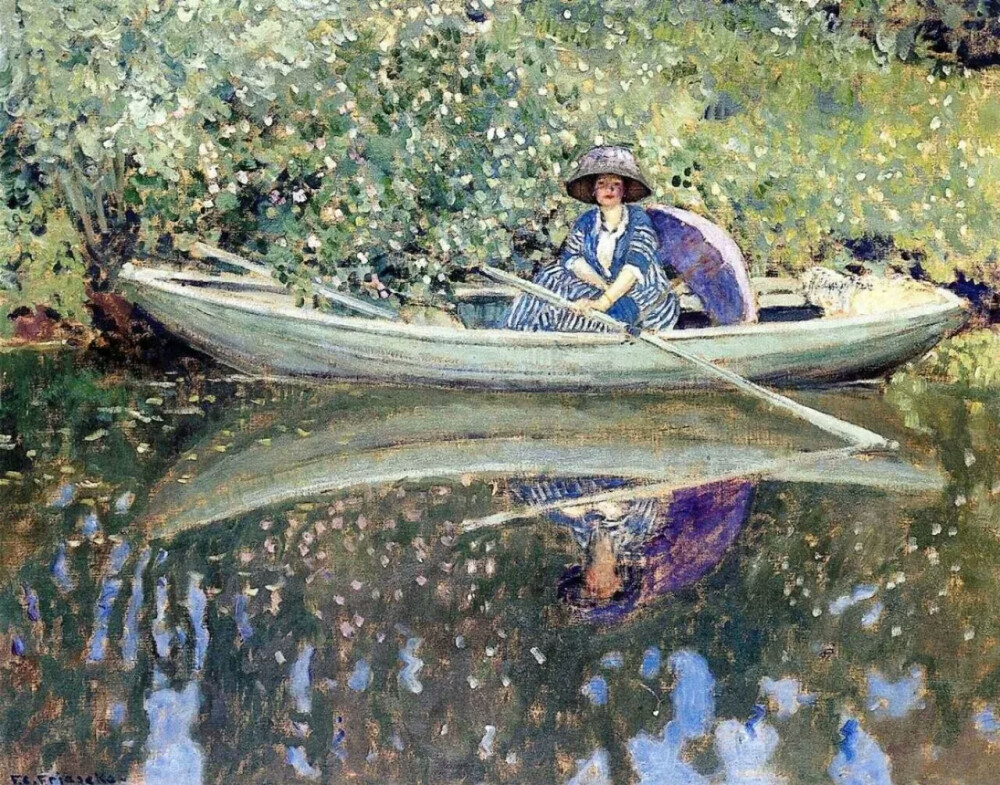 On The River, Frederick Carl Frieseke［美国］