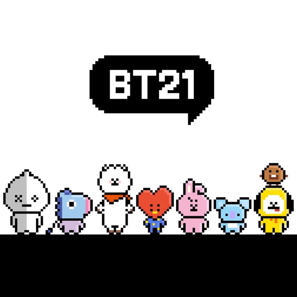 BT21 拼豆图纸