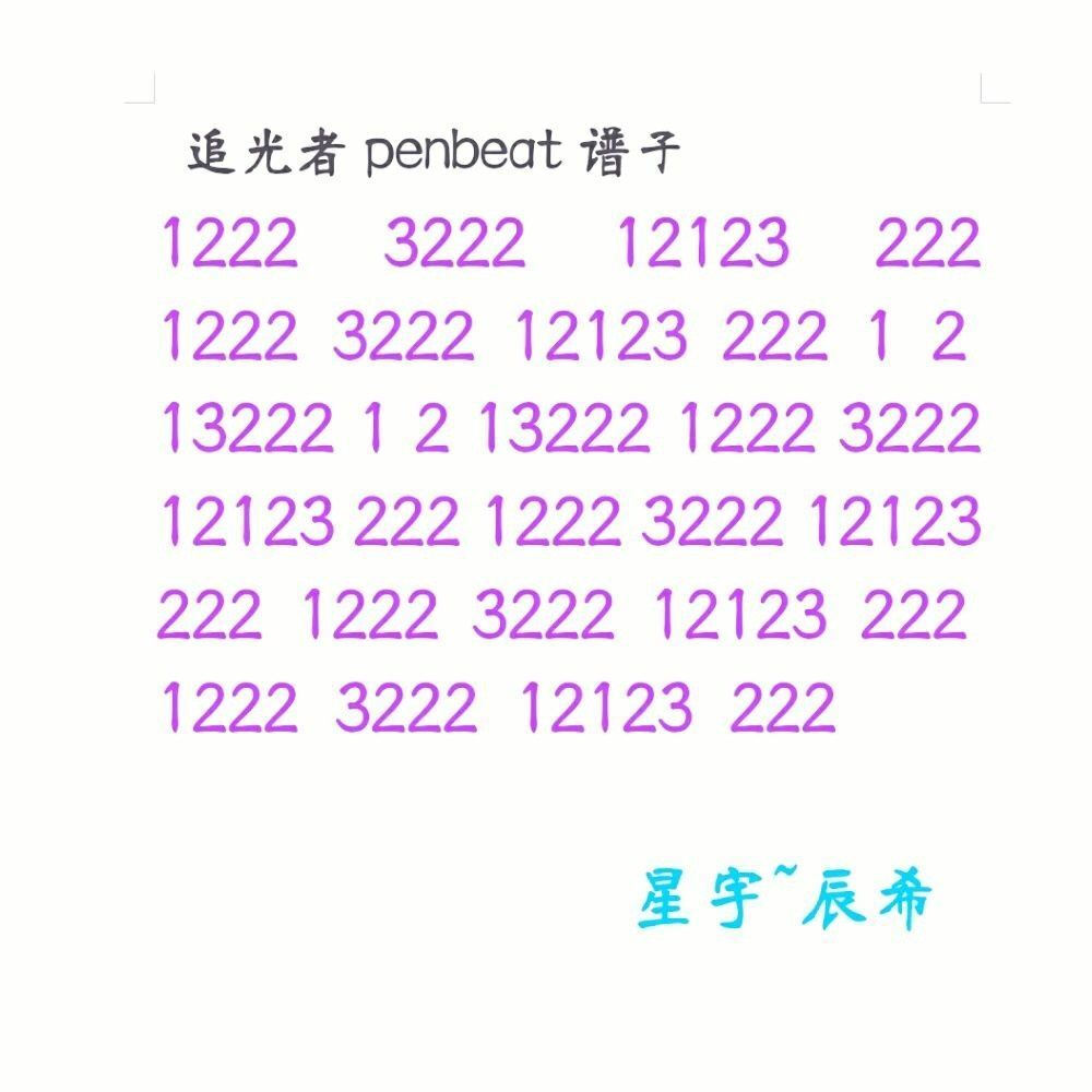 penbeat新手入门谱子图片