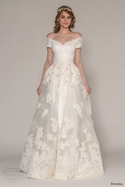 知名婚纱品牌 Eugenia Couture 2016秋冬婚纱系列LookBook 新季系列优雅的设计、精致的装饰，充满了童话般的浪漫～