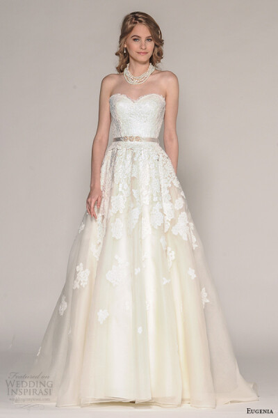 知名婚纱品牌 Eugenia Couture 2016秋冬婚纱系列LookBook 新季系列优雅的设计、精致的装饰，充满了童话般的浪漫～