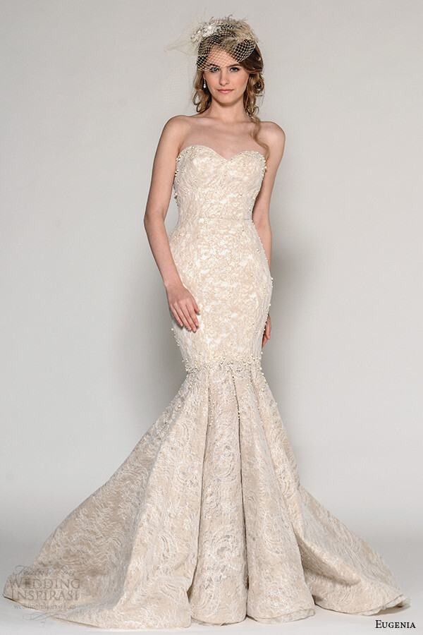 知名婚纱品牌 Eugenia Couture 2016秋冬婚纱系列LookBook 新季系列优雅的设计、精致的装饰，充满了童话般的浪漫～