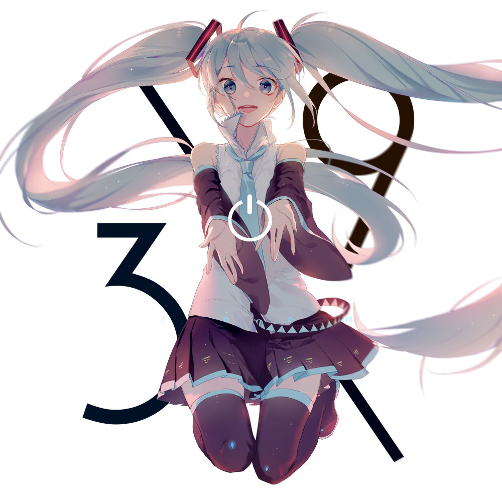 VOCALOID 初音未来 绘师：织布机loom（pixiv id=13695413） 本作品pixiv id=67652615