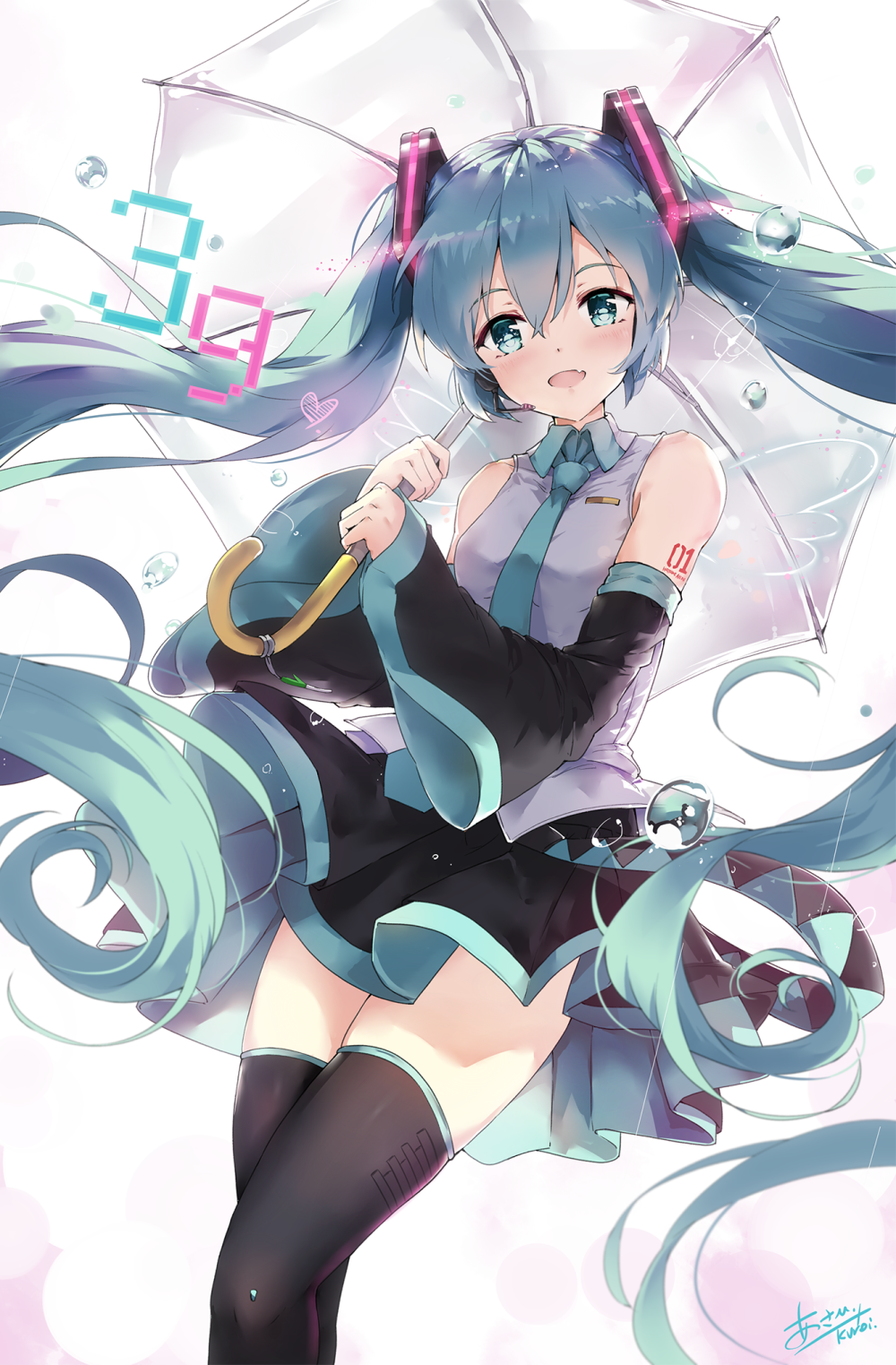 VOCALOID 初音未来 绘师：あさひ＠クロイ（pixiv id=7640889）本作品pixiv id= 67642669