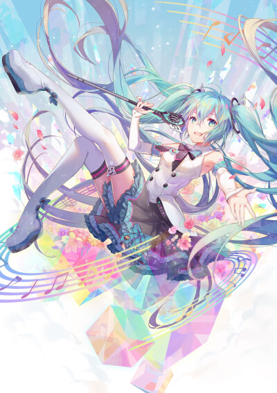 VOCALOID 初音未来 绘师：歐MIN（pixiv id=2846708）本作品pixiv id=67638415