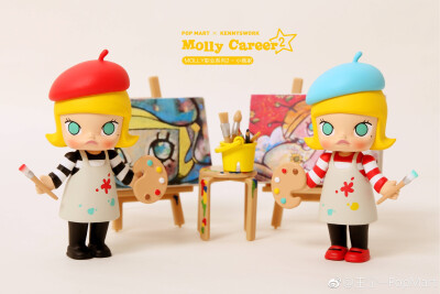 pop mart×kennyswork molly 职业系列2 小画家