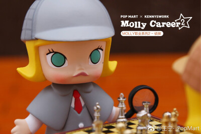 pop mart×kennyswork molly 职业系列2 侦探