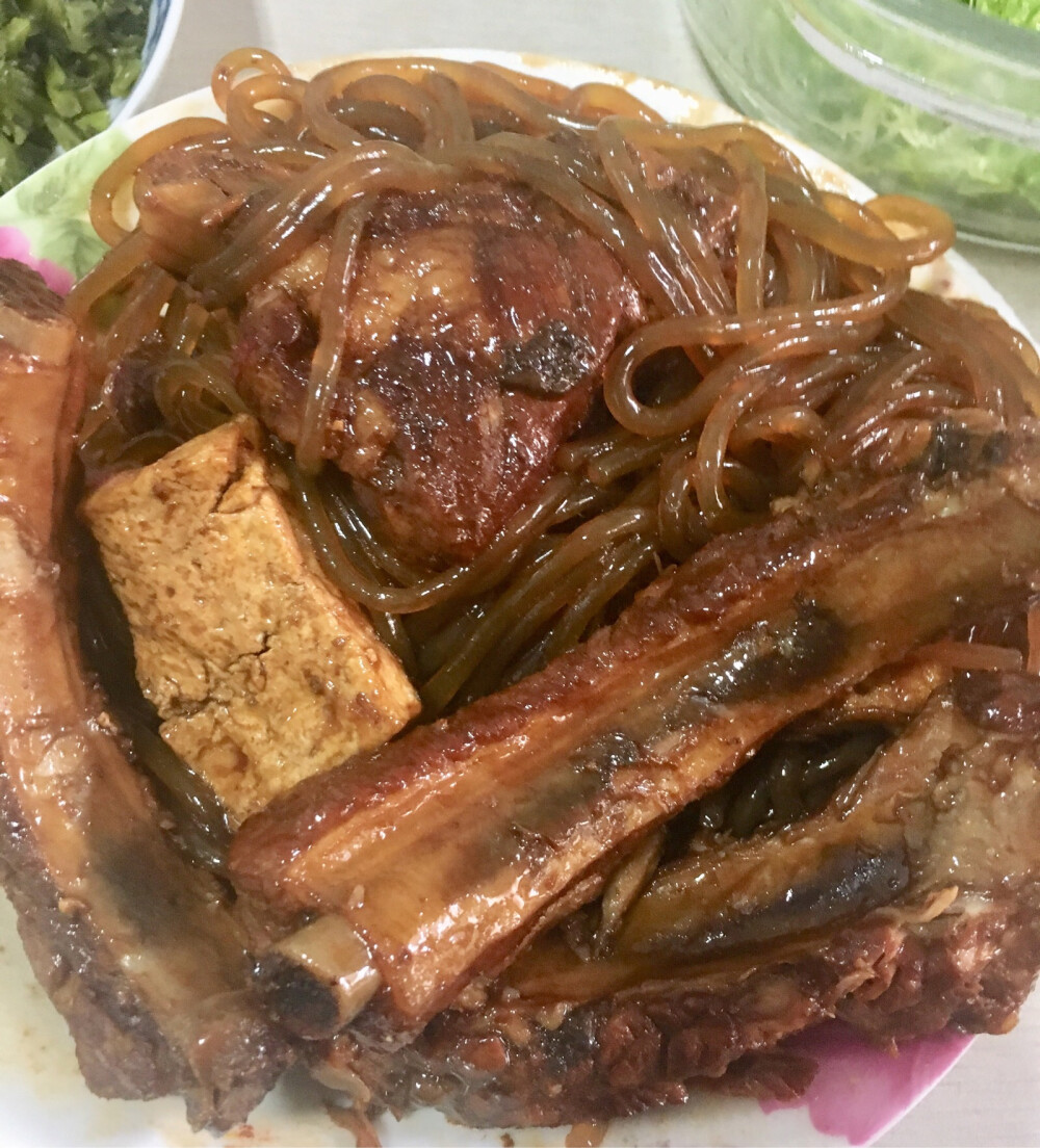 肋排粉条豆腐，不错