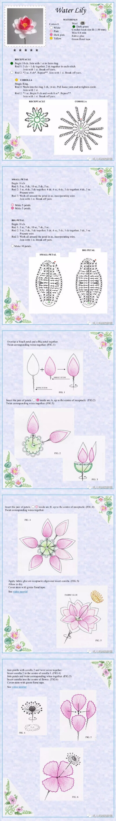 美丽的钩针永生花