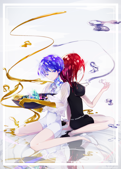 宝石之国 绘师：隊長/yue（pixiv id=1159245） 本作品pixiv id=67616615