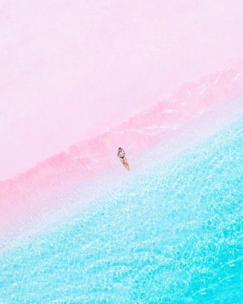 印尼科莫多岛的粉红沙滩 ~