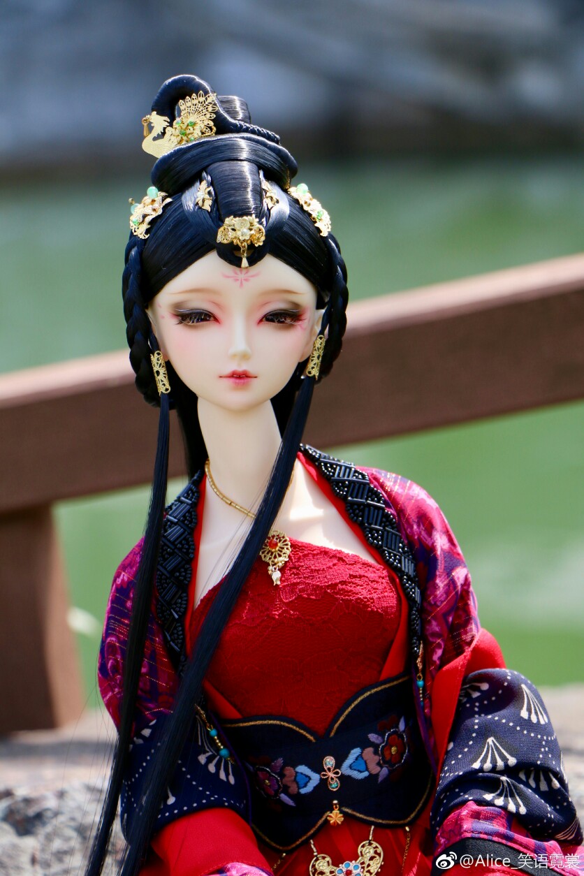 古风美人sd娃娃bjd玩具人偶壁纸萌物