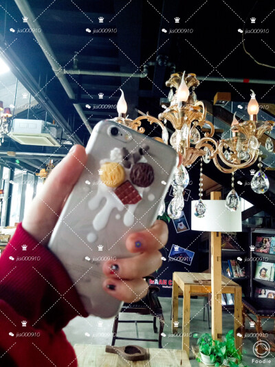 DIY手机壳 奶油滴胶手机壳 巧克力冰激凌手机壳