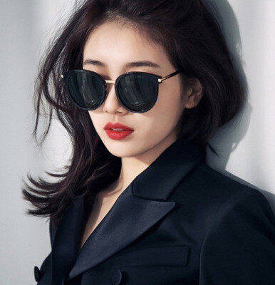 2017新款韩版秀智同款太阳眼镜女潮网红偏光圆脸有带度数近视墨镜