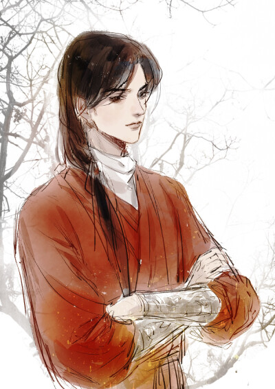 〔 天官赐福 〕枕酒漱石 绘