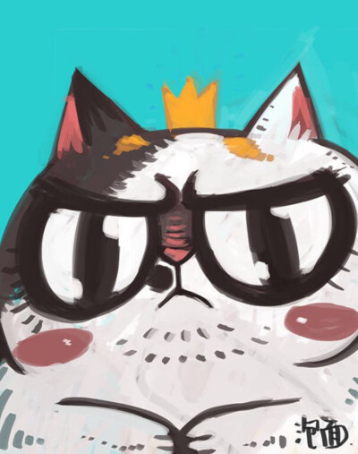 泡面画的喵，头像