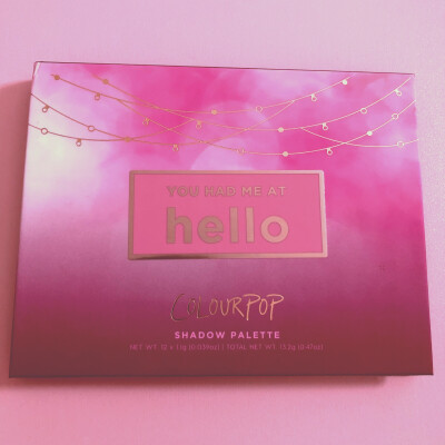 colorpop 眼影盘 hello 