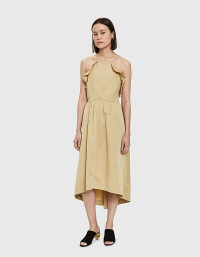 Masa Midi Dress in Beige