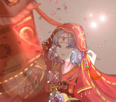 周郎，我终于等到你
作者：木木66666
（我想着把小乔的两个头发包包放下来?，头发颜色是粉色的，可能因为背景偏蓝黄色，所以导致头发变成这种感觉）