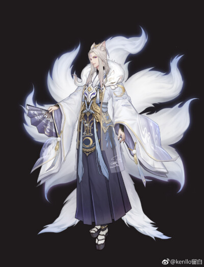 #百绘罗衣# #阴阳师手游# #阴阳师玉藻前# 【玉藻前-沁月凝霜】 画个男皮，给大舅应援 @网易阴阳师手游 @阴阳师手游同人帐 ​​​​