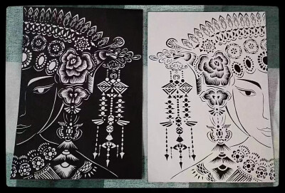 刻纸——《脸谱》