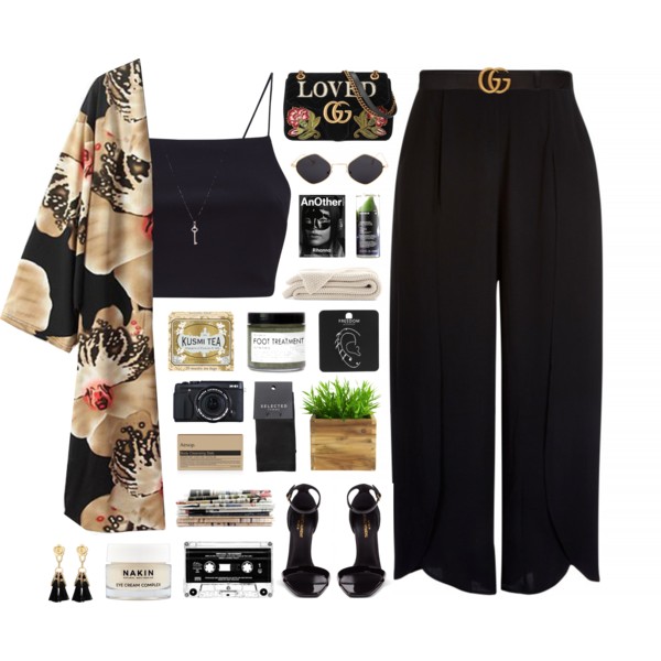 15.O3.2O18
I'm back, and I'm feeling positive AF.
#makeup #beauty #fashionset #polyvore #polyvoreeditorial #polyvorecommunity #polyvorefashion #polyvoremoststylish #styleinsider #summerstyle #ootd #simple #clean #organized #fall #autumn #minimal #kimono #print #floral #black #gucci #positive