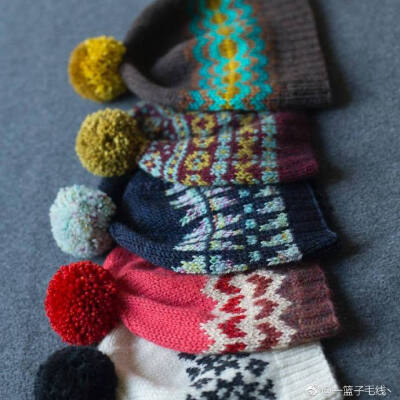 #Instagram美图欣赏#暖暖的帽子~ins:tincanknits ​​​​