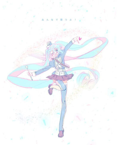 初音未来+手绘+唯美+雪初音+公主殿下+二次元+动漫+p站+miku+v家