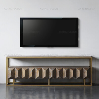 CORNER家居北欧式电视柜实木现代简约客厅电视柜美式1.8米家用