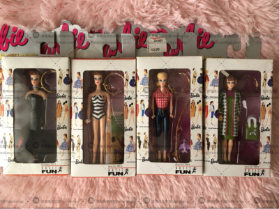 二手 古董娃娃 1995年 复刻芭比娃娃barbie 钥匙扣 A组 4款选●现货