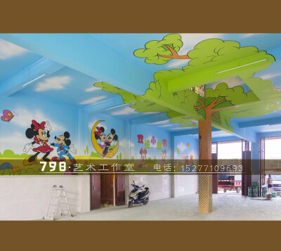798艺术工作室——+我们有专业的绘画队伍，并承接各种校园彩绘壁画、幼儿园壁画、幼儿园喷绘、幼儿园彩绘、幼儿园喷画、幼儿园彩画、幼儿园卡通画工程，免费设计各种图案。
