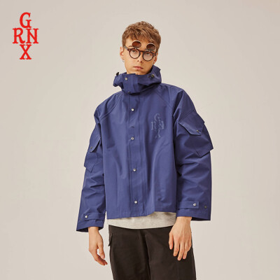 【GRNX】 BY 上官喆 AMOY CITY HOODED WINDBREAKER机能连帽风衣