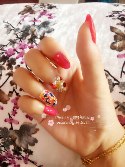 自己做过的美甲