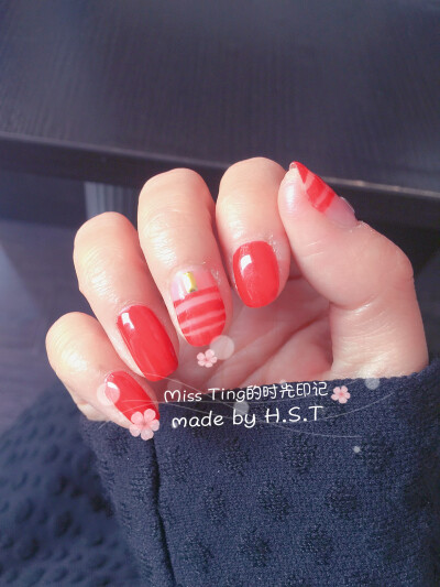 自己做过的美甲