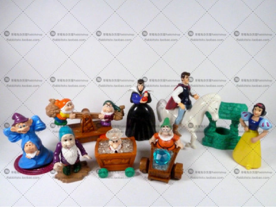 二手 古董迪士尼麦当劳玩具 1992年白雪公主和七个小矮人 小摆件●现货