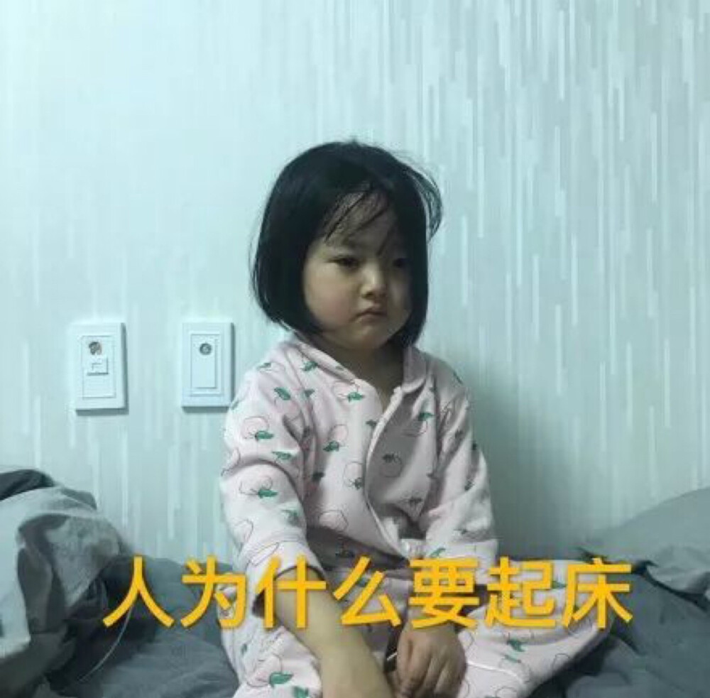 人为什么要起床 起床表情包