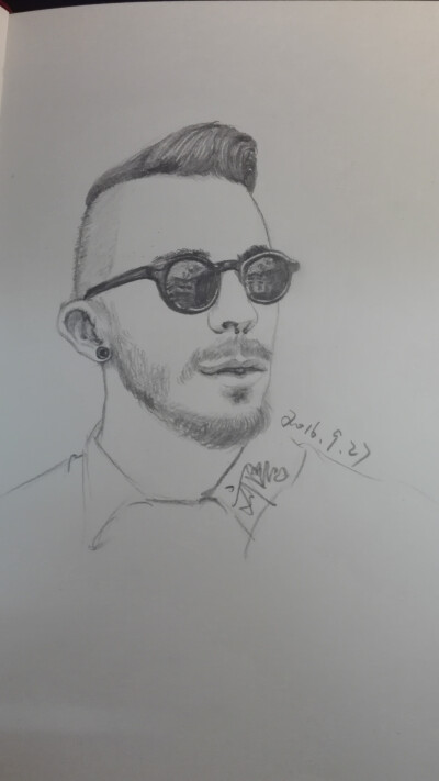 人物写实+彩铅头像
