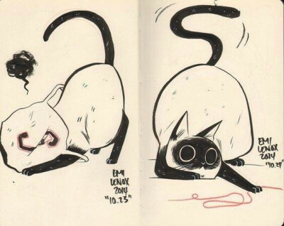 猫咪绘画
画家 Emi Lenox