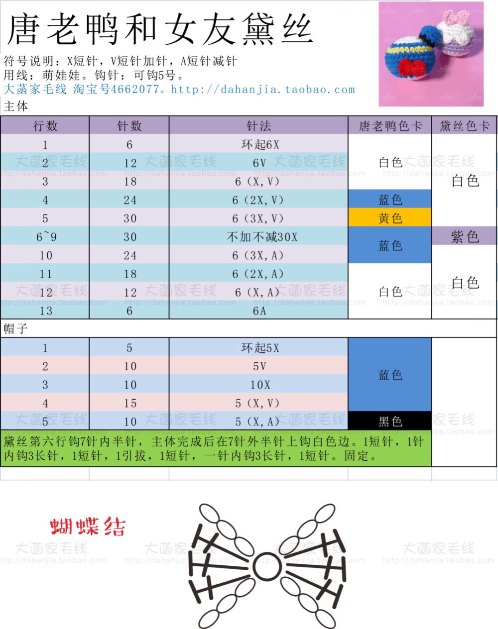 大菡家毛线钩针图解