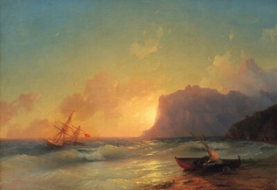 难以置信的海浪油画，令人窒息。丨来自俄罗斯画家Ivan Konstantinovich Aivazovsky。(转) ​ ​​​​