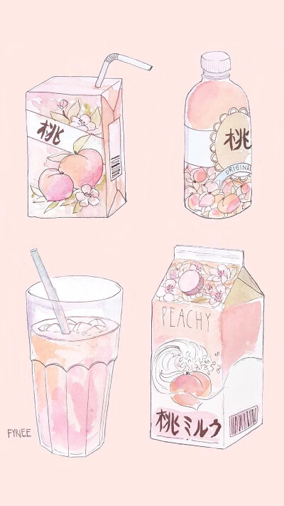 手机壁纸少女粉 peach