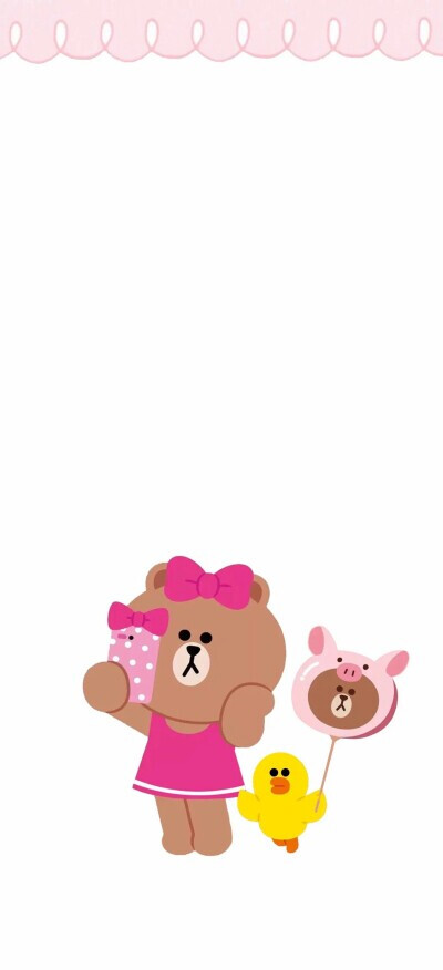 Line Friends 布朗熊 ➕ 可妮兔