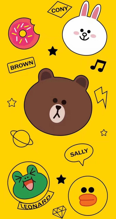 Line Friends 布朗熊 ➕ 可妮兔