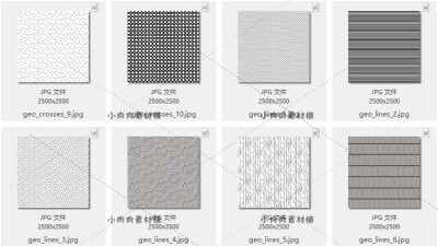 黑白几何三角图形折线条波点图案花纹底纹无缝背景JPG素材jpg49