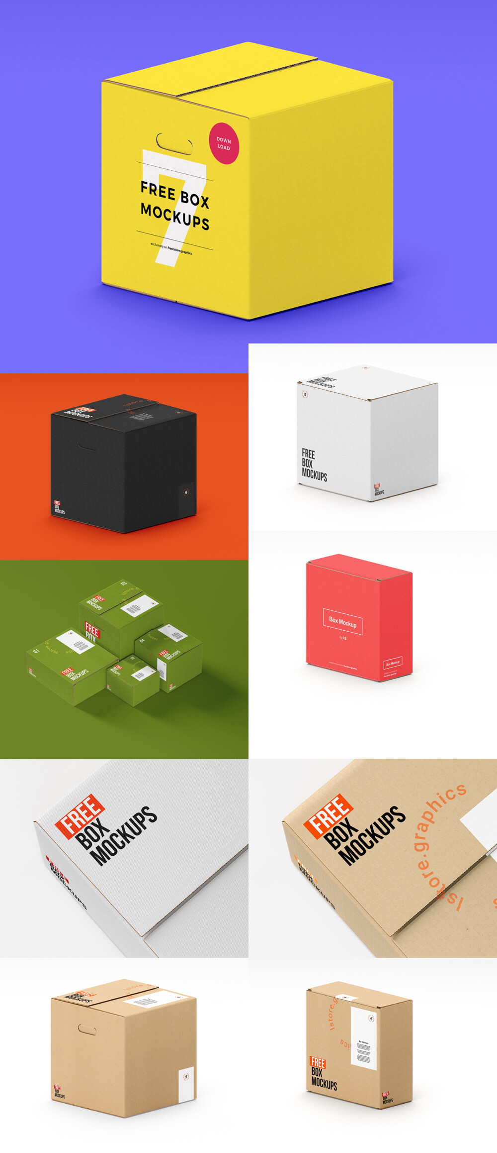 Boxes Mockups