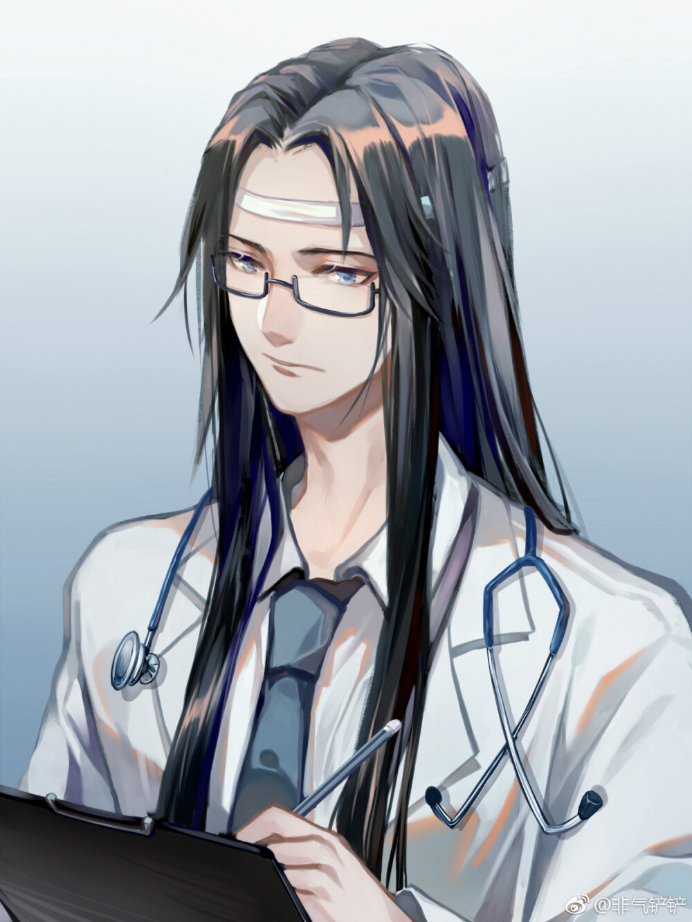 魔道祖师来源微博 忘羡q版 宋岚 医生蓝忘机 魏无羡