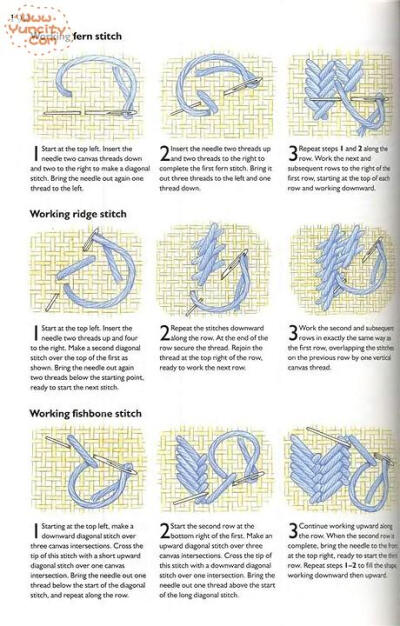 [转载]英文刺绣☆绣法大全