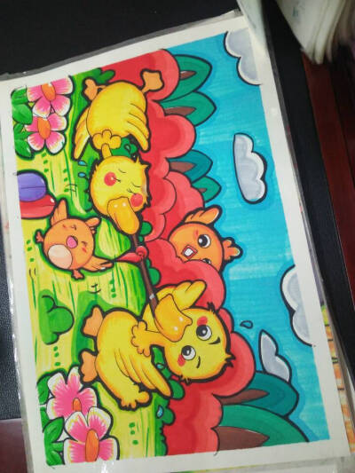 儿童画 主题画 手绘 设计人物 素描 丹尼索儿童画