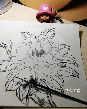 工笔，白描
