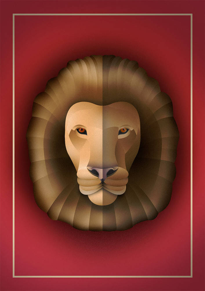 西班牙艺术家的对称插画